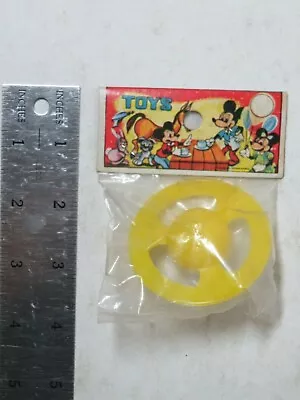 Vintage 1940's? NOS Plastic Spinning Top Mickey Minnie Mouse On Cardboard Header • $10