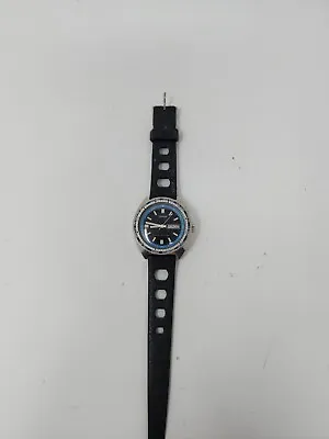 Vintage Clinton Automatic Diver Watch  World Time 25Jewels All SS 20ATM • $199.99