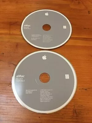 Mac Macintosh EMac OS 10.3 X Install Software Discs CDs 10.3.4 Panther 2003 • $59.99