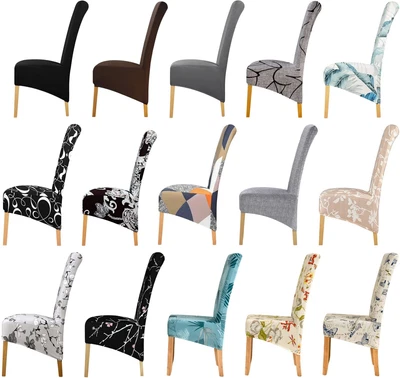 Extra Large Stretch Dining Chair Covers Slipcover Highback Spandex Wedding Cover • $11.19