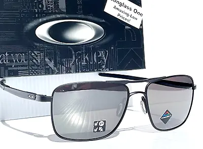 NEW Oakley GAUGE 6 Matte Black POLARIZED PRIZM Black Lens Sunglass 6038-09 • $174.86