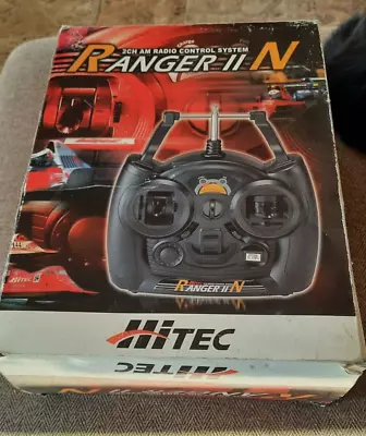 Vintage Hi Tec Ranger 2 N 2Channel 27 AM RC Transmitter Receiver & Servos Boxed • £50