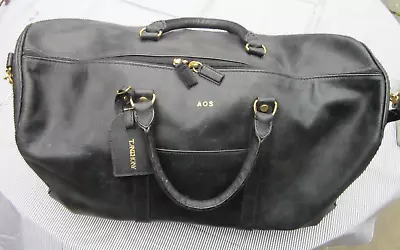 T.Anthony Duffel/Travel Bag Black Leather • $99.95