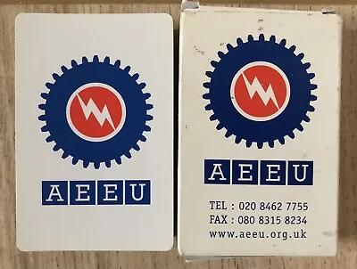 A Pack Of Playing Cards Advertising AEEU - British Trade Union - With 1 Joker • $15.16