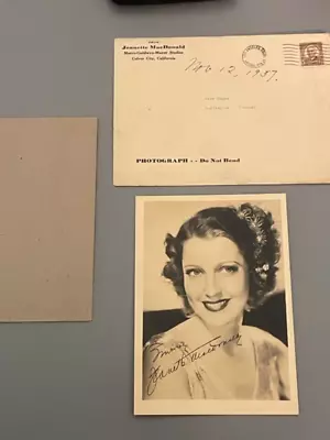 Original 1930's Jeanette Macdonald Signed Photo Metro Goldwyn Mayer Studios • $84.99