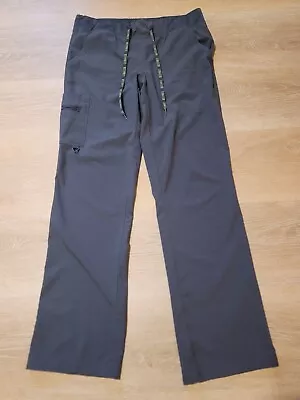 Med Couture Stretch Women's Drawstring Scrub Pants Gray Size Medium TALL 🏥 • $9.99