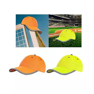 Safety Hat Reflective Running Cap High Visibility Baseball Cap Casual Halloween • £7.55