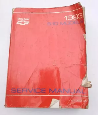 1993 Chevrolet S-10 Models Service Manual OEM • $49.99