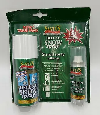 $9.99 • Buy Deluxe Snow Spray 20 Stencils & Spray - Christmas Shop Goodmark Decoration Frost
