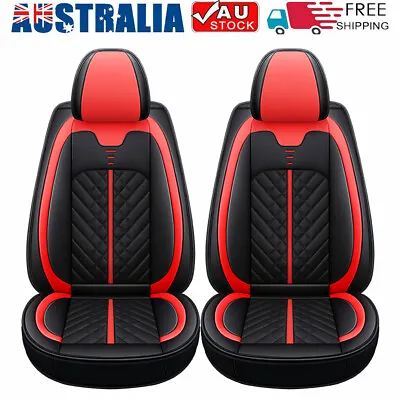 2pcs Universal Car Seat Covers Front PU Leather Cushion Protector Mat For Mazda • $61.98