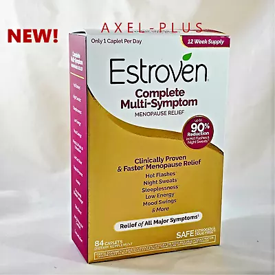 Estroven Complete Multi-Symptom Menopause Relief 84 Caplets EXP 04/2025 • $28.95