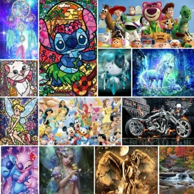 $16.99 • Buy DIY 5D Full Drill Diamond Painting Kit Diamond Dot Embroidery Crafts Wall Decor