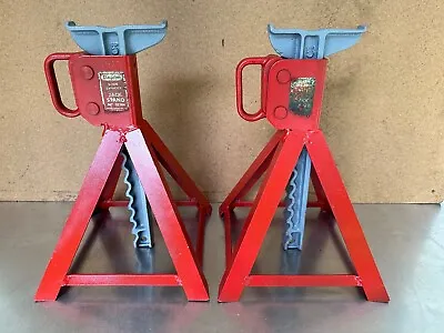 Pair Of Vintage 5 Ton Dayton 2Z584 Jack Stands  Made In USA #1163 • $169