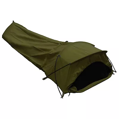 TAS XL Olive Green Bivvy With Complimentary Poles 2 Pole Bivi Bag  • $259