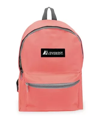 Everest Unisex Basic 15  Backpack CORAL • $15.99