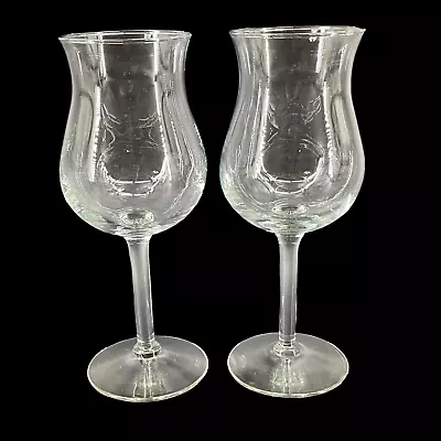 Pair Of 2 Vintage Crystal Wine/Water Glass/Goblets Mariposa Pattern MCQ2 Smooth • $9.99