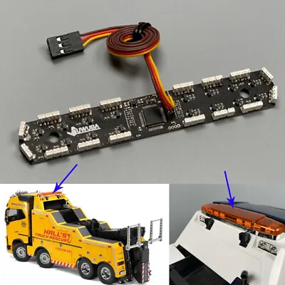 For Tamiya 1/14 56362 FH16 750 Wrecker Truck Model RC Car Warning Light Board • £57.91