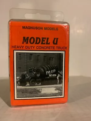 MAGNUSON MODELS #938  Mack Model U Ready-Mix Cement Truck  KIT  H.O. Scale  1:87 • $24.99