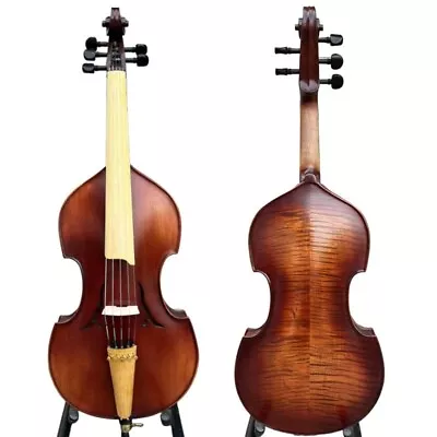 Hand Carved 5 String 20 Inch ViolaBaroque StyleBig ViolaRich Deep Sound 15736 • $899.10