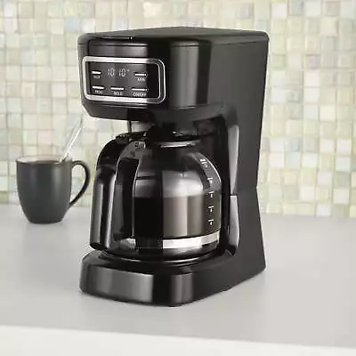 12 Cup Programmable Coffee Maker 1.8 Liter CapacityBlack • $18.86