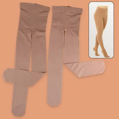 £14.28 • Buy FOOTED ICE ROLLER SKATING DANCE TIGHTS VARIOUS SIZES NATURAL TAN  8-14 S M L Ss