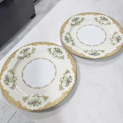 Vintage Noritake  M   Morimura  China Made In JAPAN 10” Dinner Plates Lot Of 2 • $43.88