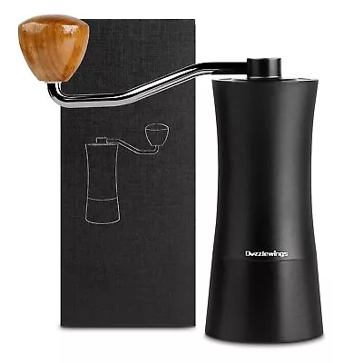 Manual Coffee Grinder Capacity 25g With 39mm CNC Stainless Steel Burr Grinder... • $41.55