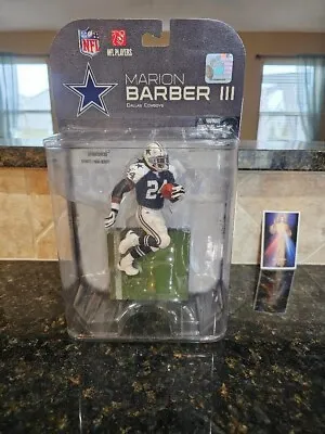 MCFARLANE 2008 NFL MARION BARBER III COWBOYS VARIANT FIGURE Blue Jersey S6 • $18