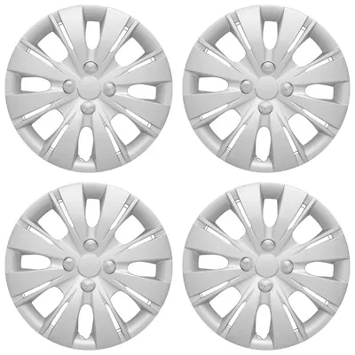 4 New 2012-15 Toyota Yaris 15' Hubcaps Wheel Rim Covers Snap On 4 Bolt Lug Hubs • $55.88