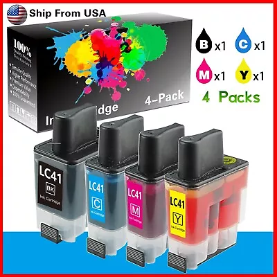 4PK LC41 LC-41 Ink Cartridge For DCP-110C DCP-120c MFC-5440CN • $9.44