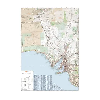 $34.90 • Buy (LAMINATED) SOUTH AUSTRALIA STATE MAP POSTER (70x100cm) ROAD GUIDE TRAVEL NEW