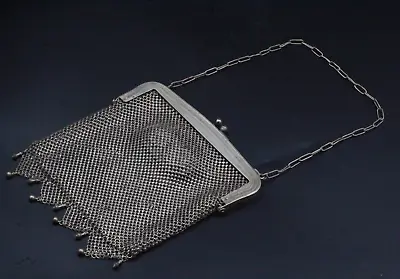 Rare Antique 19th Century German Silver Framed Coin Purse Large • $199