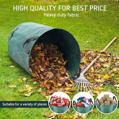 £6.59 • Buy Garden Waste Bags 100-500L Refuse Large Heavy Duty Sack Grass Leaves Rubbish Bag