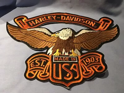 Vintage Harley Davidson Large 12” Embroidered Patch • $75