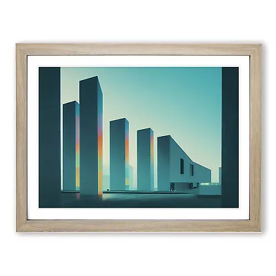 £24.95 • Buy Futuristic Buildings Architecture Vol.4 Framed Wall Art Print Large Picture
