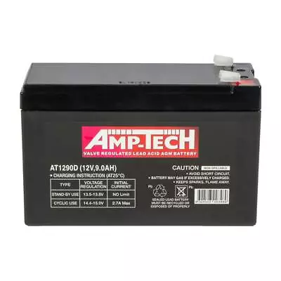 Nbn Battery 12v 9ah Amptech At1290d Battery !! On Sale !!  • $55