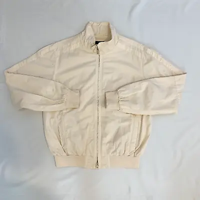 $40 • Buy Gant Sport Jacket Large Ecru Full Zip 100% Cotton