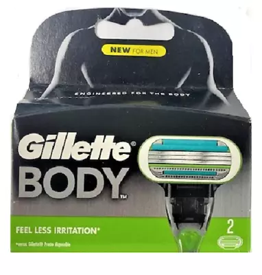 Gillette Body Razor Blade Refills Fits On Mach3 & Venus Handle 2 Cartridges • $6.49