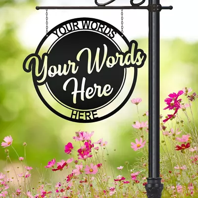 Personalized Make It Your Own Wording Metal Sign Custom Yard Wall Art Decor • $133.99