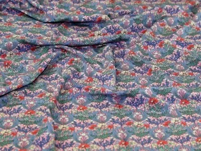 Liberty London Bronwyn Kensington Silk Crepe De Chine Fabric Pink - Per Metre • £53.99