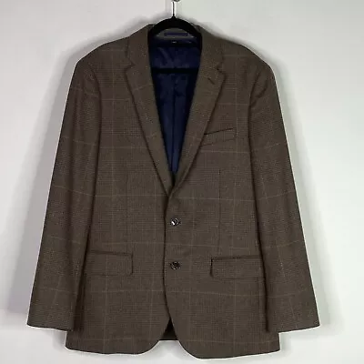 J. Crew Ludlow Windowpane Italian Wool Blazer Sports Jacket Men's Size 40R • $78