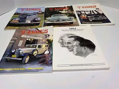 VINTAGE 2004 FORD V-8 TIMES 4 ISSUES Number 1 2 3 4 & Roster Of Members • $17.99