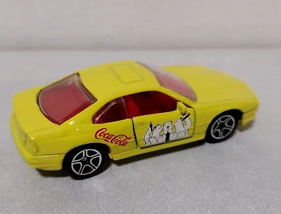 Matchbox BMW 850i Cola Cola Theme LOOSE From Multipack 1/64 1998 Yellow & Red • $6.50