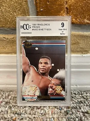 1991 Mike Tyson Ringlords Sample Promo Boxing Card Beckett Bccg 9 Nr Mint • $149.88