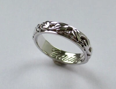 £875 • Buy Welsh Clogau 18ct Gold Tree Of Life Cariad Wedding Band Ring White Gold Size O