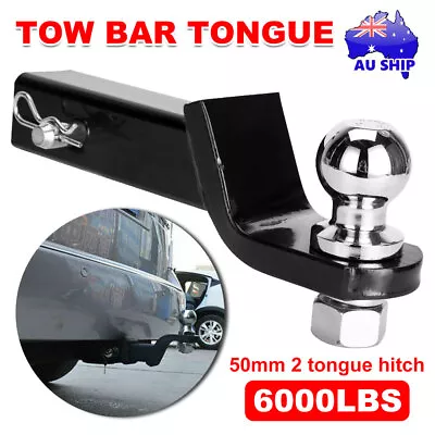 Heavy Duty 6000LBS Towbar Tongue Ball Mount Hitch 4WD Trailer Car Caravan Boat • $31.95