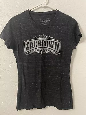 Zac Brown Band  Gray 2014 Tour T Shirt Women's Size M Heathered • $14.99