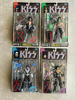 McFarlane Toys 1997 KISS Ultra Action Figures COMPLETE SET Of 4 NIB (Sealed) • $19.95