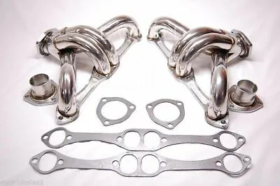 350 327 305 FOR CHEVY STAINLESS STEEL HEADERS HUGGER SBC EXHAUST Manifolds • $245