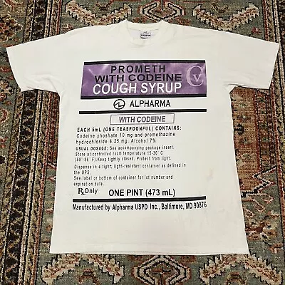 $200 • Buy Drugs Pharma Shirt Vintage White XL Lean Pills Xanax RX Pharma Opiate Opioids